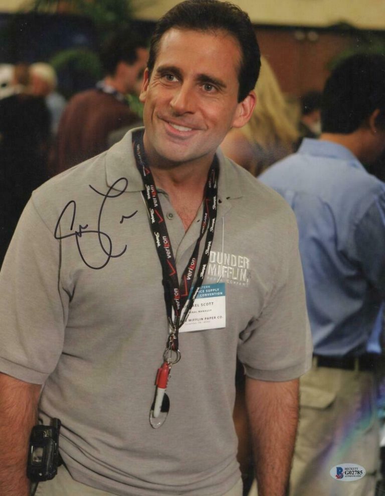 STEVE CARELL SIGNED 11X14 PHOTO THE OFFICE AUTHENTIC AUTOGRAPH BECKETT COA J COLLECTIBLE MEMORABILIA