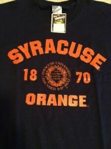 SYRACUSE ORANGEMEN NAVY EST. 1870 T-SHIRT BRAND NEW NEVER WORN LARGE