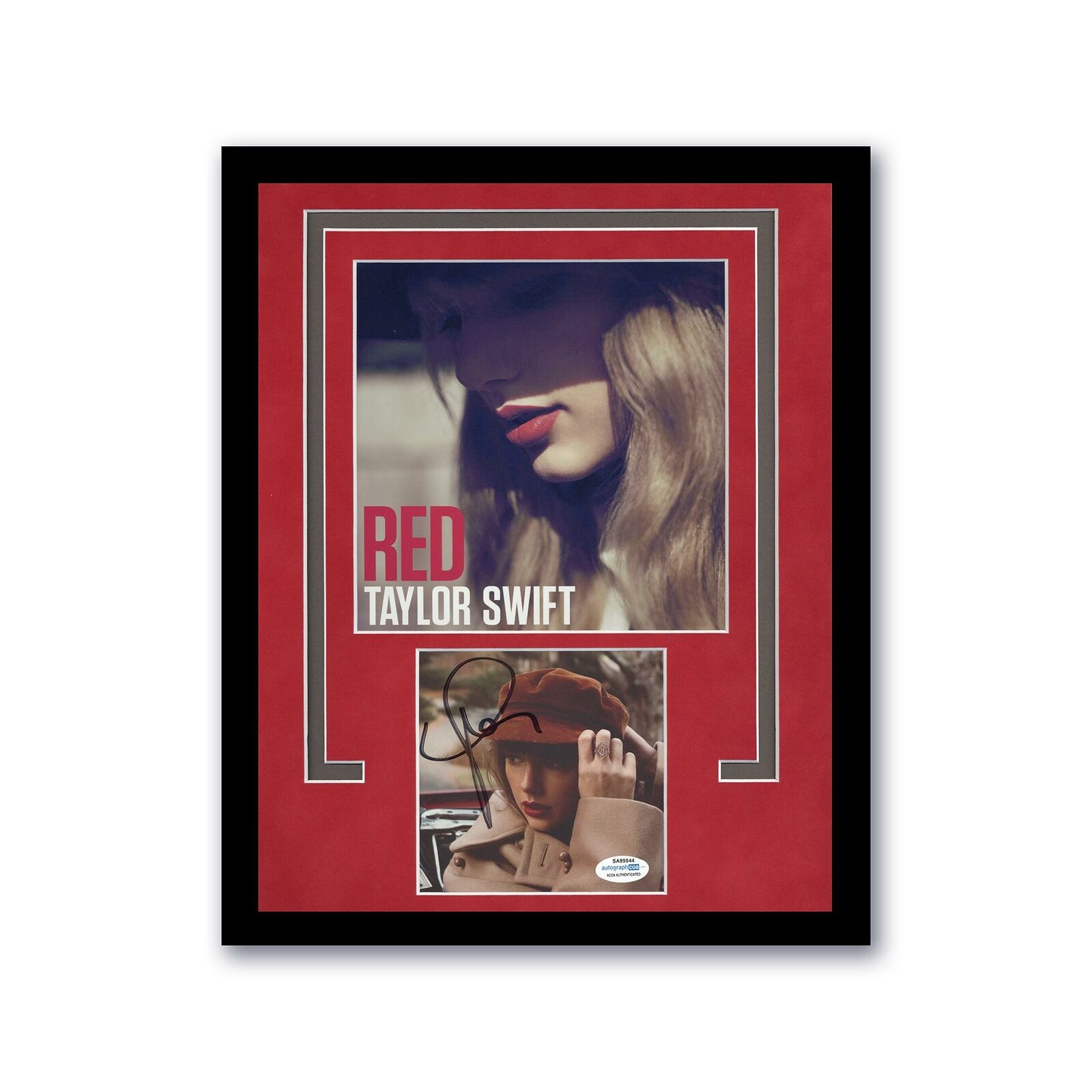Taylor Swift Autograph Signed 11x14 Red Taylor