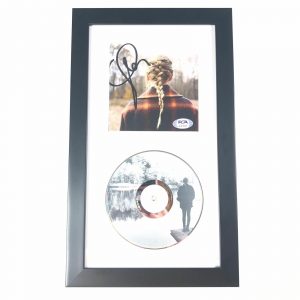 TAYLOR SWIFT SIGNED CD COVER FRAMED PSA/DNA EVERMORE AUTOGRAPHED COLLECTIBLE MEMORABILIA