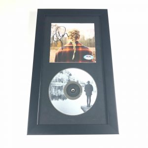 TAYLOR SWIFT SIGNED CD COVER FRAMED PSA/DNA EVERMORE AUTOGRAPHED COLLECTIBLE MEMORABILIA