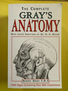 THE COMPLETE GRAY’S ANATOMY HUGE PAPERBACK BOOK FROM 2003 UK EDITION AWESOME COLLECTIBLE MEMORABILIA
