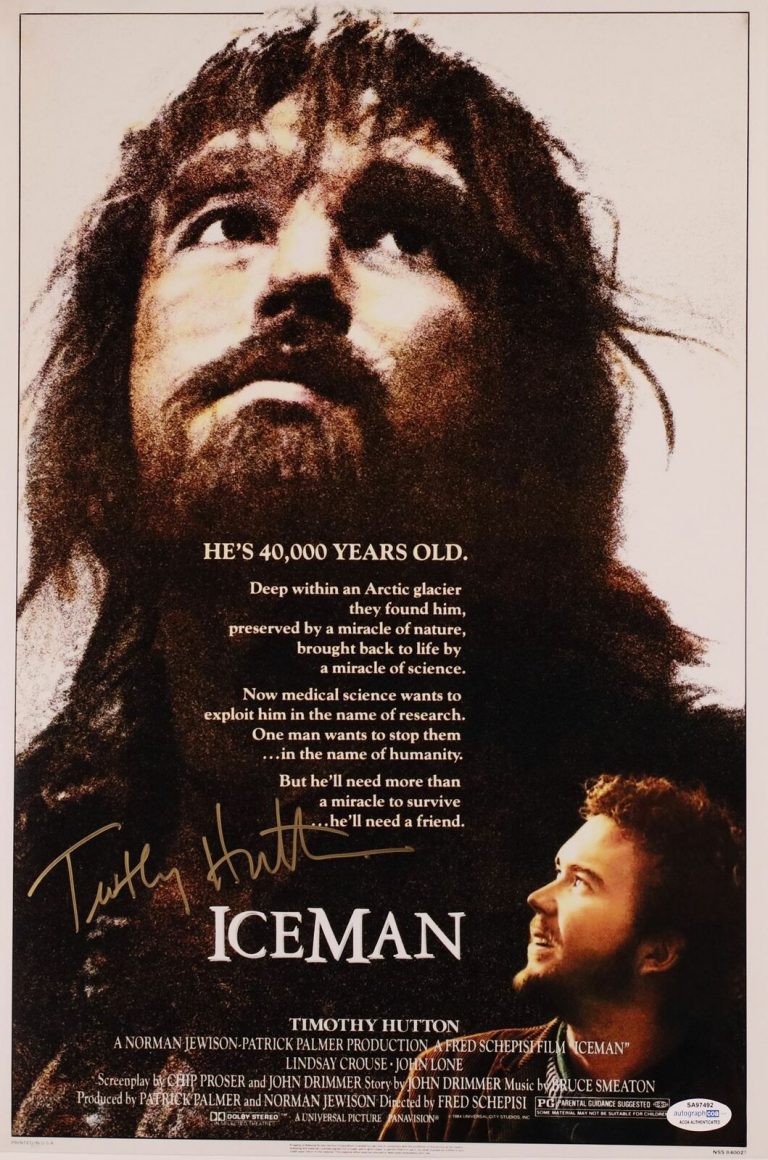 TIMOTHY HUTTON SIGNED ICEMAN 12X18 MOVIE POSTER ACOA COLLECTIBLE MEMORABILIA