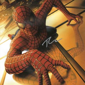 TOBEY MAGUIRE SIGNED 11X14 PHOTO SPIDER-MAN MARVEL AUTOGRAPH BECKETT LOA J