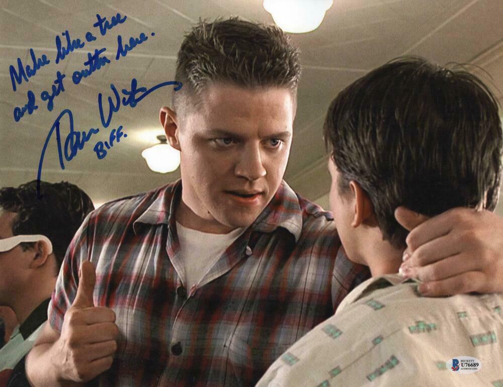 TOM WILSON SIGNED BACK TO THE FUTURE 11X14 BIFF AUTHENTIC AUTOGRAPH ...