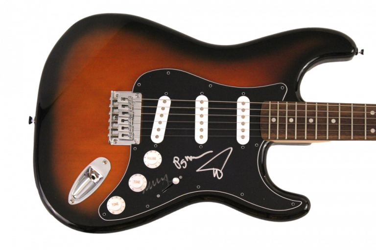 TREY ANASTASIO, MIKE, PAGE SIGNED AUTOGRAPH FENDER ELECTRIC GUITAR – PHISH JSA COLLECTIBLE MEMORABILIA