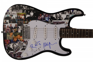 TREY ANASTASIO, MIKE PAGE SIGNED AUTOGRAPH ONE OF A KIND FENDER GUITAR PHISH JSA COLLECTIBLE MEMORABILIA