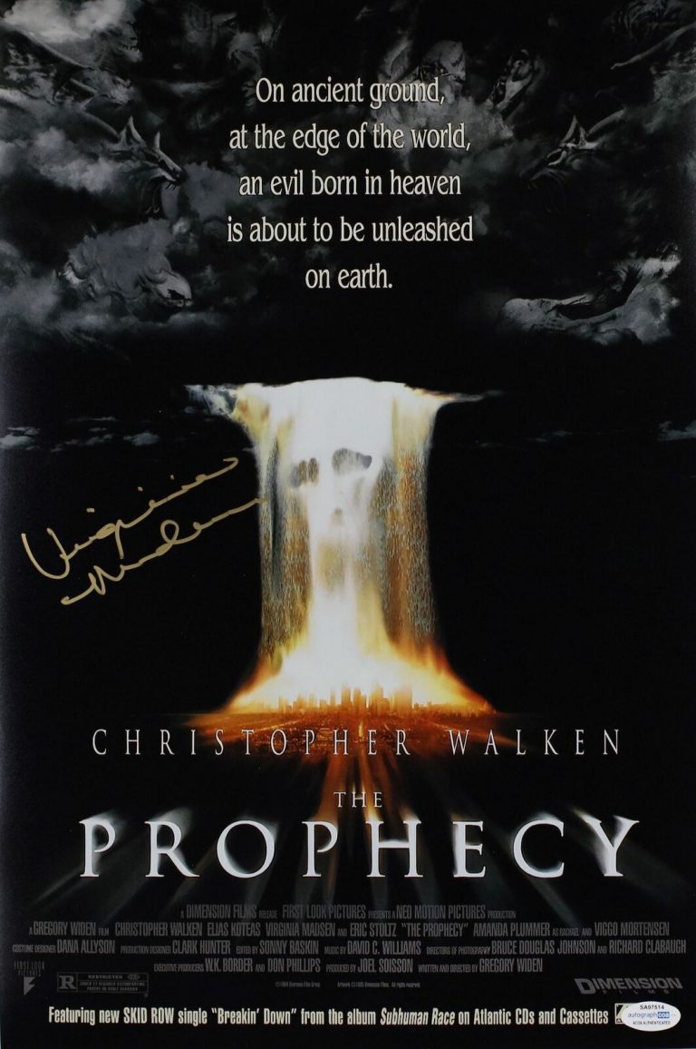 VIRGINIA MADSEN SIGNED THE PROPHECY 12X18 MOVIE POSTER ACOA COLLECTIBLE MEMORABILIA