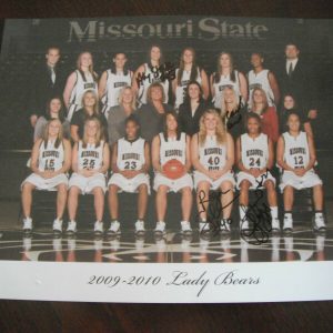 Vtg 2009-2010 Lady Bears MO State MSU Basketball Signed Stock Soldner Griggs