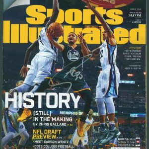 Warriors Stephen Curry Signed 2016 Sports Illustrated Magazine BAS #X117179