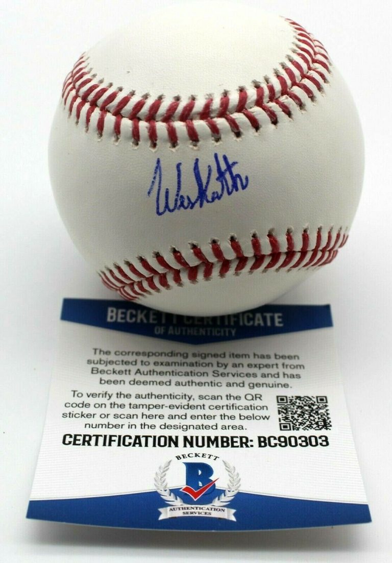 WES KATH SIGNED OFFICIAL MAJOR LEAGUE BASEBALL W/BECKETT COA BC90303 WHITE SOX COLLECTIBLE MEMORABILIA