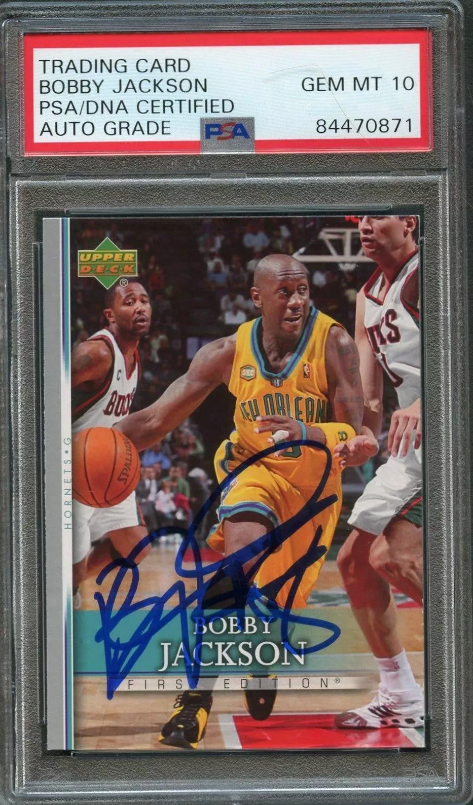 2007-08 UPPER DECK FIRST EDITION BASKETBALL #21 BOBBY JACKSON SIGNED CARD AUTO G COLLECTIBLE MEMORABILIA