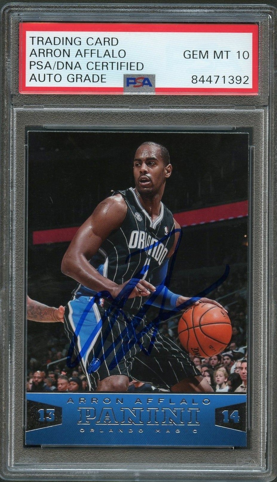 2013-14 Panini Basketball #86 Arron Afflalo Signed Card AUTO 10 PSA/DNA Slabbed
