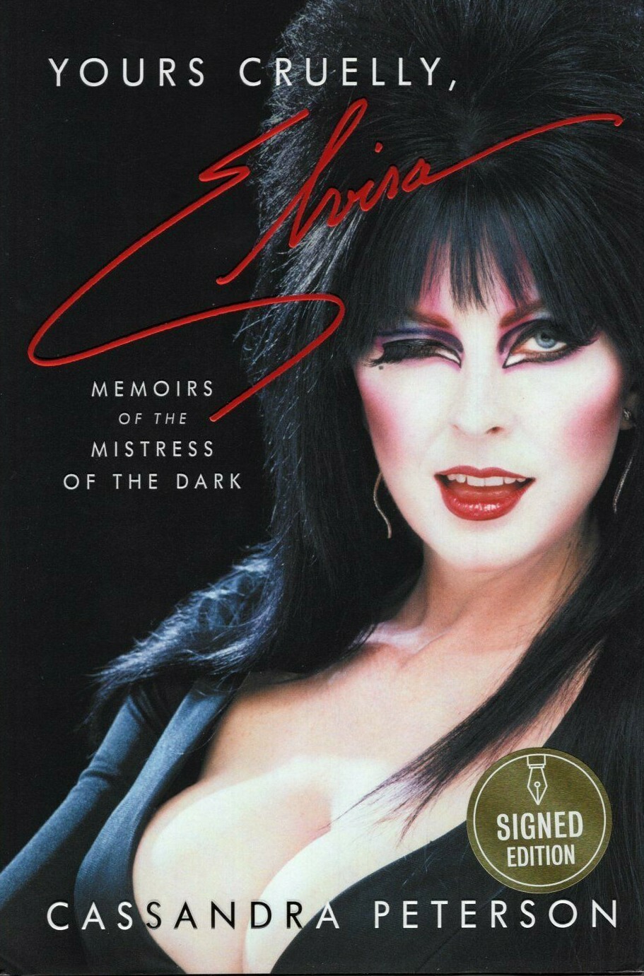 CASSANDRA PETERSON Signed ELVIRA 1st Edition Book w/ Hologram COA