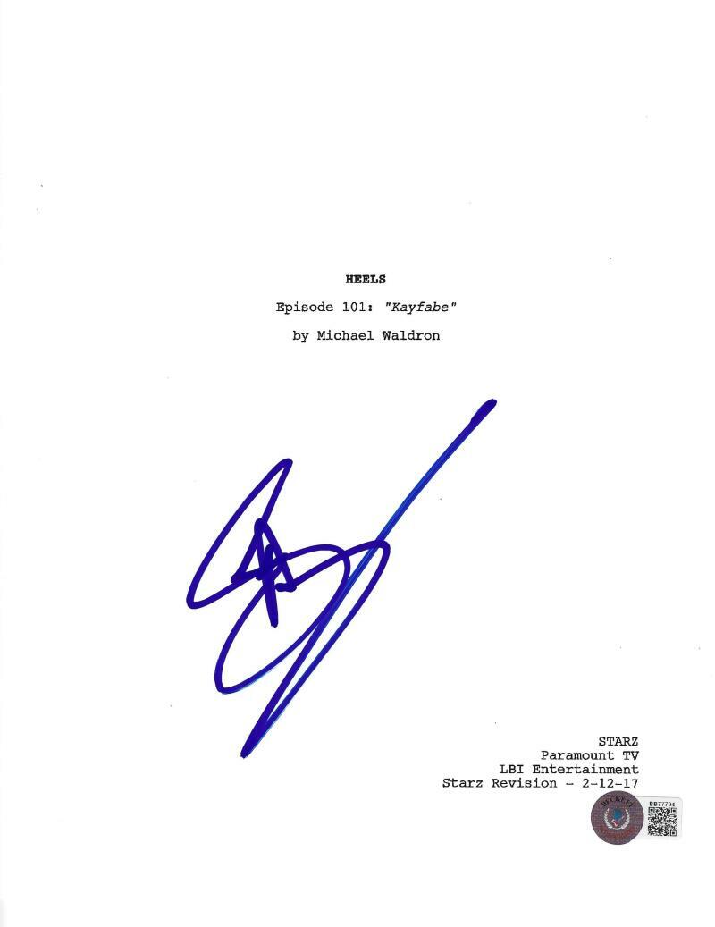 STEPEHN AMELL SIGNED HEELS FULL PILOT SCRIPT AUTHENTIC AUTOGRAPH BECKETT COA