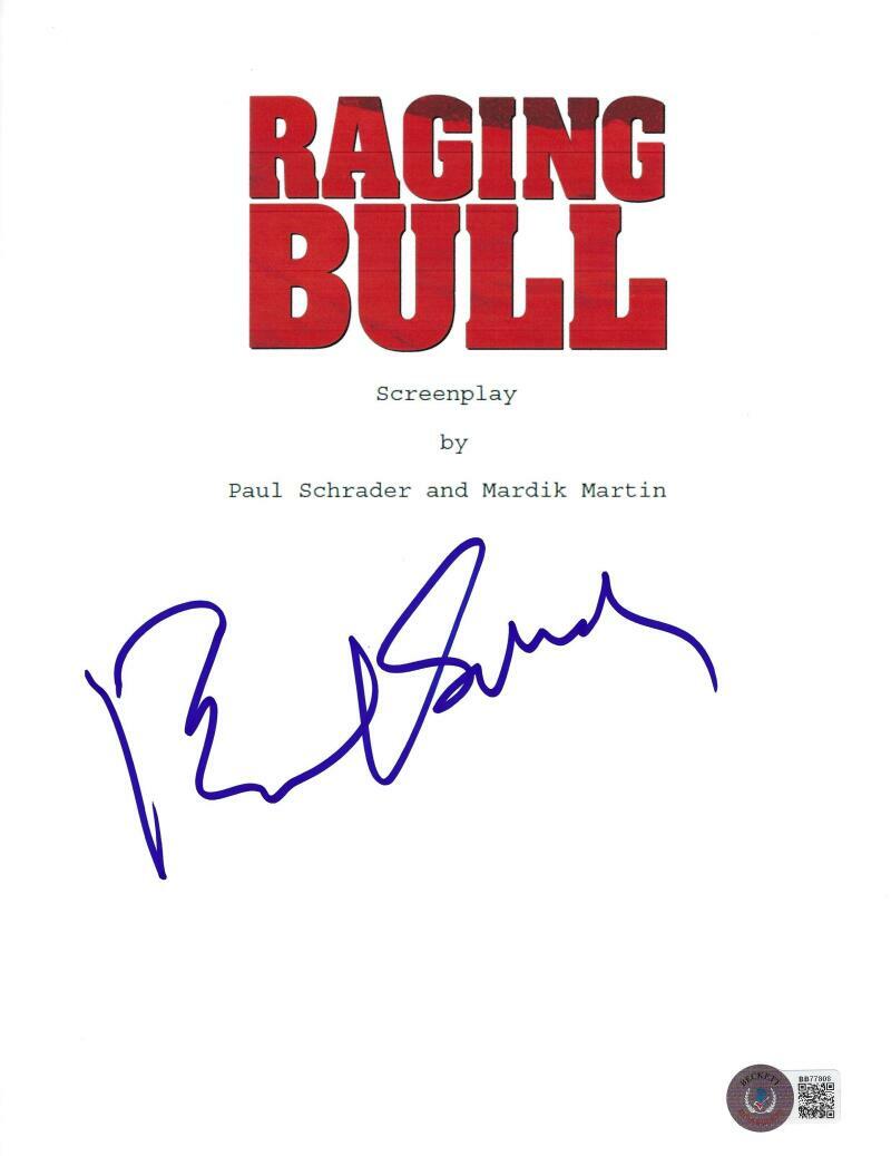 PAUL SCHRADER SIGNED RAGING BULL FULL SCRIPT AUTHETNIC AUTOGRAPH BECKETT COA