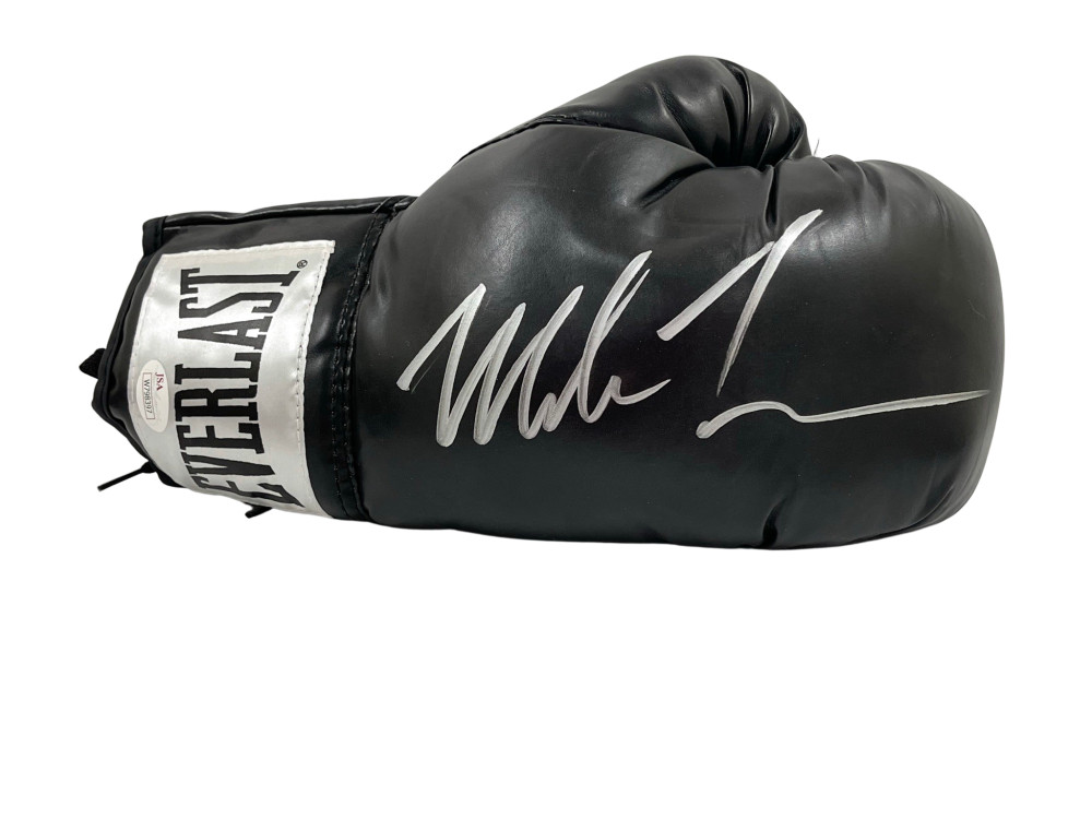 MIKE TYSON SIGNED EVERLAST BOXING GLOVE AUTHENTIC AUTOGRAPH JSA WITNESS COA 32