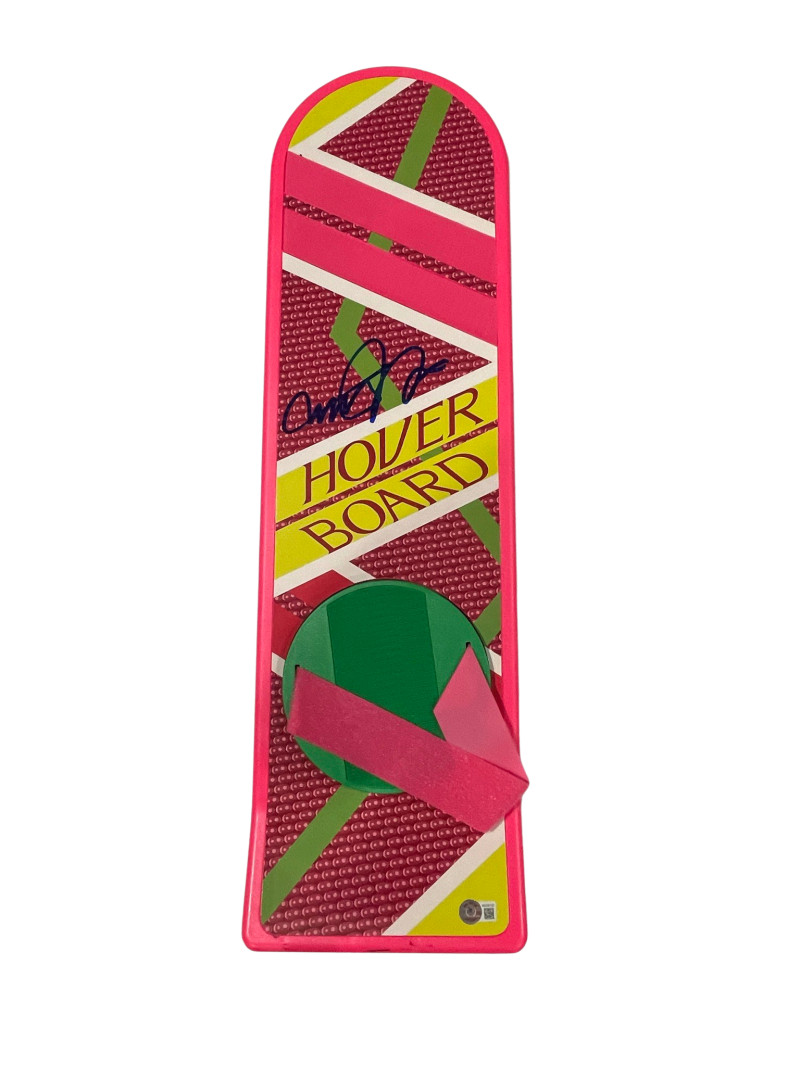 MICHAEL J FOX SIGNED BACK TO THE FUTURE HOVERBOARD AUTOGRAPH PROOF BECKETT 8