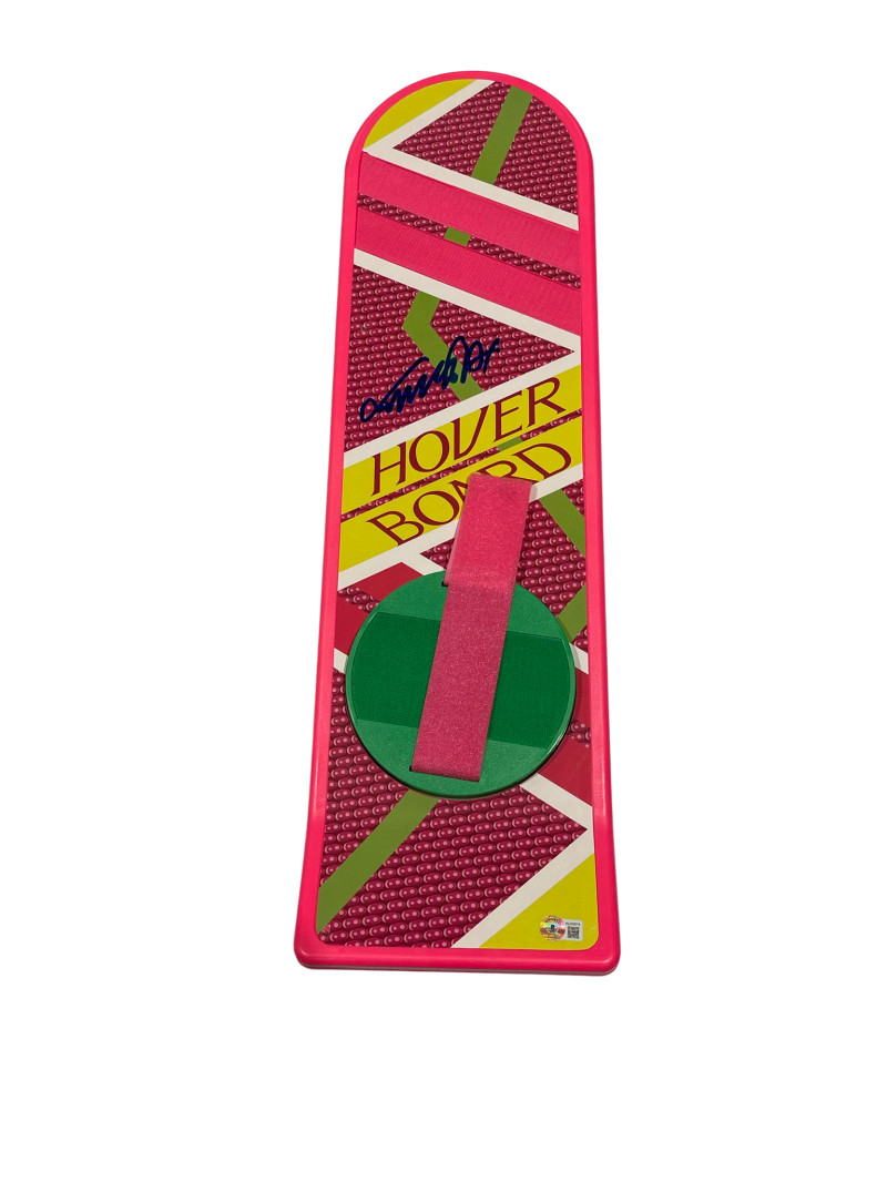 MICHAEL J FOX SIGNED BACK TO THE FUTURE HOVERBOARD AUTOGRAPH PROOF BECKETT 44