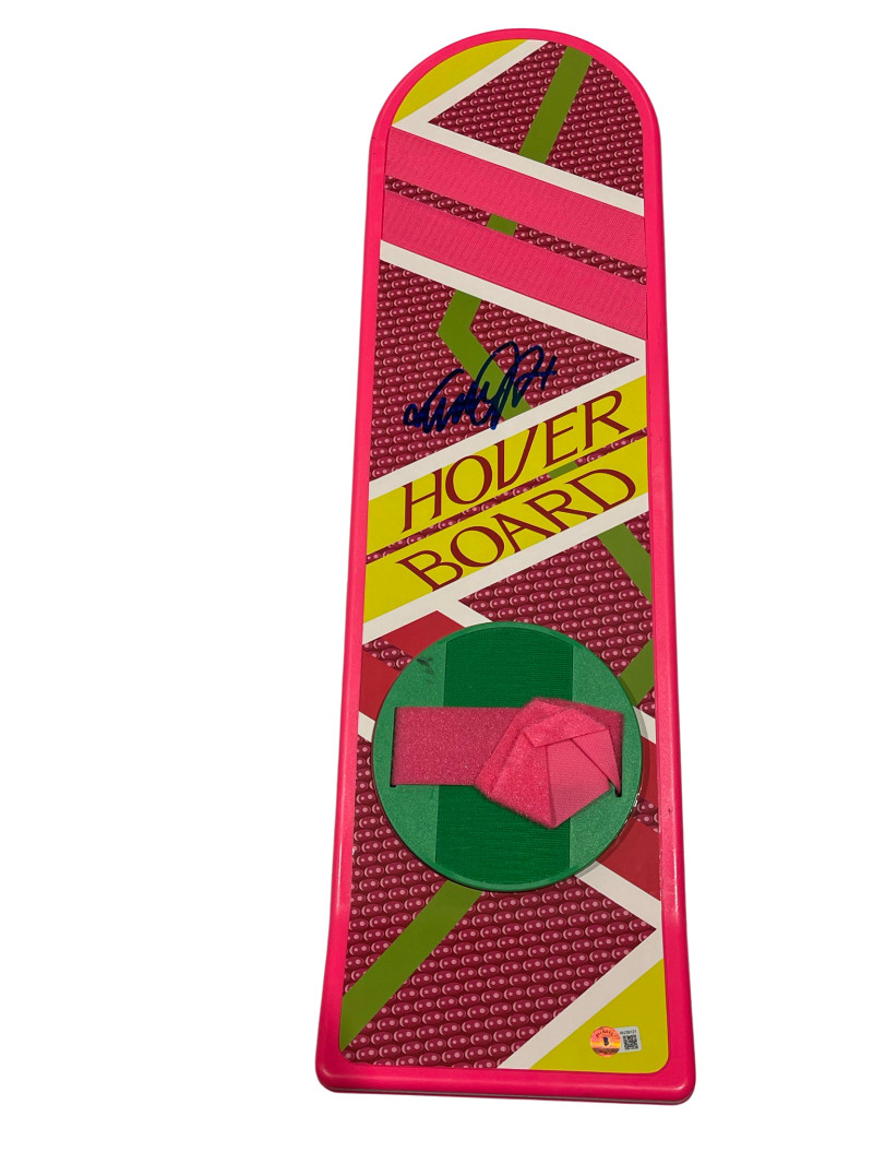 MICHAEL J FOX SIGNED BACK TO THE FUTURE HOVERBOARD AUTOGRAPH PROOF BECKETT 50