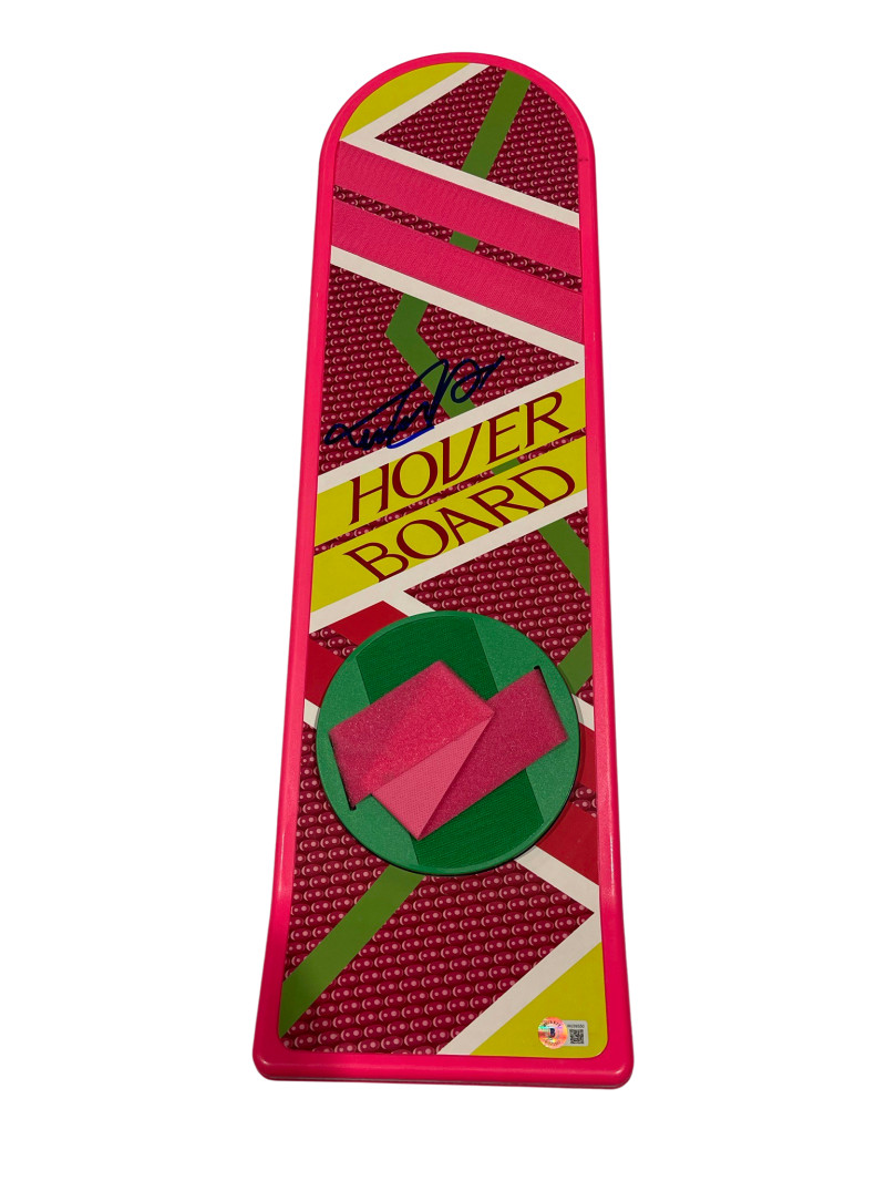 MICHAEL J FOX SIGNED BACK TO THE FUTURE HOVERBOARD AUTOGRAPH PROOF BECKETT 70