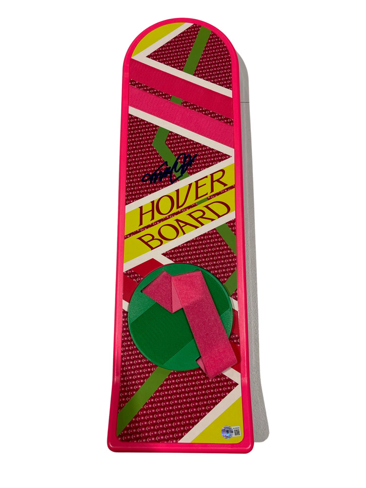 MICHAEL J FOX SIGNED BACK TO THE FUTURE HOVERBOARD AUTOGRAPH PROOF BECKETT 95