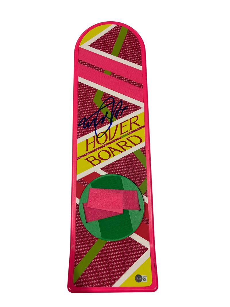 MICHAEL J FOX SIGNED BACK TO THE FUTURE HOVERBOARD AUTOGRAPH PROOF BECKETT 97