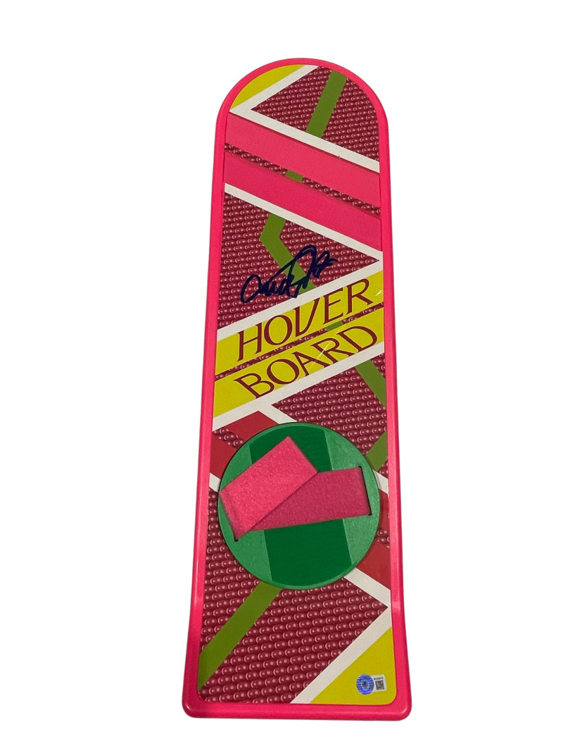 MICHAEL J FOX SIGNED BACK TO THE FUTURE HOVERBOARD AUTOGRAPH PROOF BECKETT 116