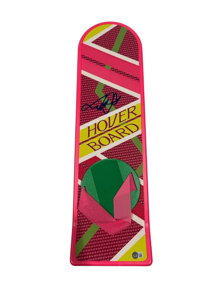 MICHAEL J FOX SIGNED BACK TO THE FUTURE HOVERBOARD AUTOGRAPH PROOF BECKETT 140