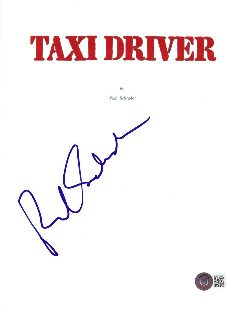 PAUL SCHRADER SIGNED TAXI DRIVER FULL SCRIPT AUTHETNIC AUTOGRAPH BECKETT COA