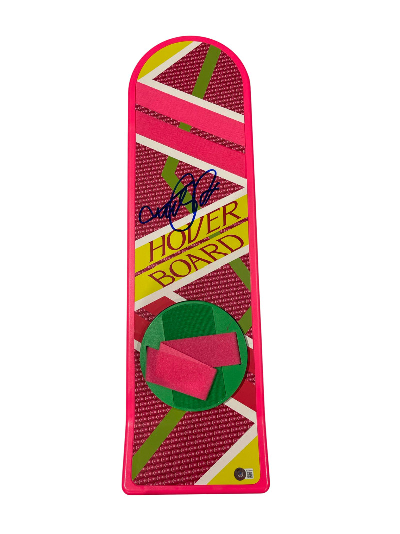 MICHAEL J FOX SIGNED BACK TO THE FUTURE HOVERBOARD AUTOGRAPH PROOF BECKETT 6