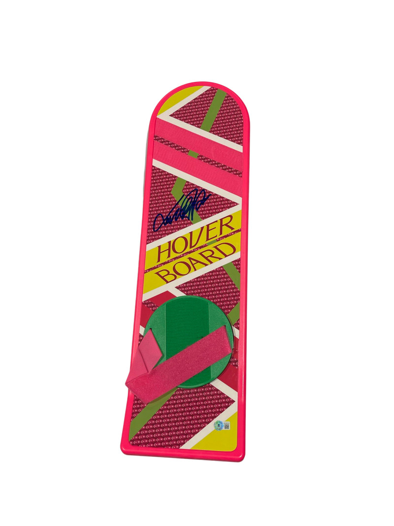MICHAEL J FOX SIGNED BACK TO THE FUTURE HOVERBOARD AUTOGRAPH PROOF BECKETT 37