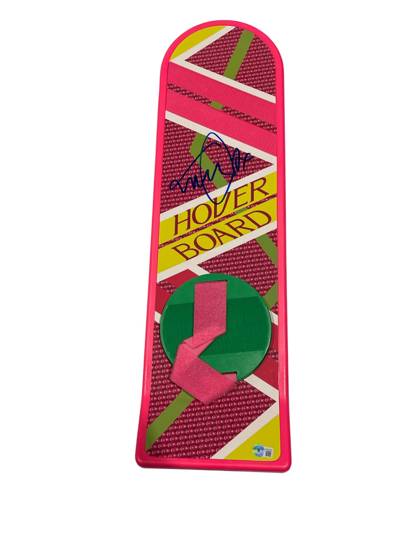 MICHAEL J FOX SIGNED BACK TO THE FUTURE HOVERBOARD AUTOGRAPH PROOF BECKETT 42