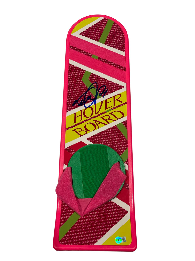 MICHAEL J FOX SIGNED BACK TO THE FUTURE HOVERBOARD AUTOGRAPH PROOF BECKETT 80