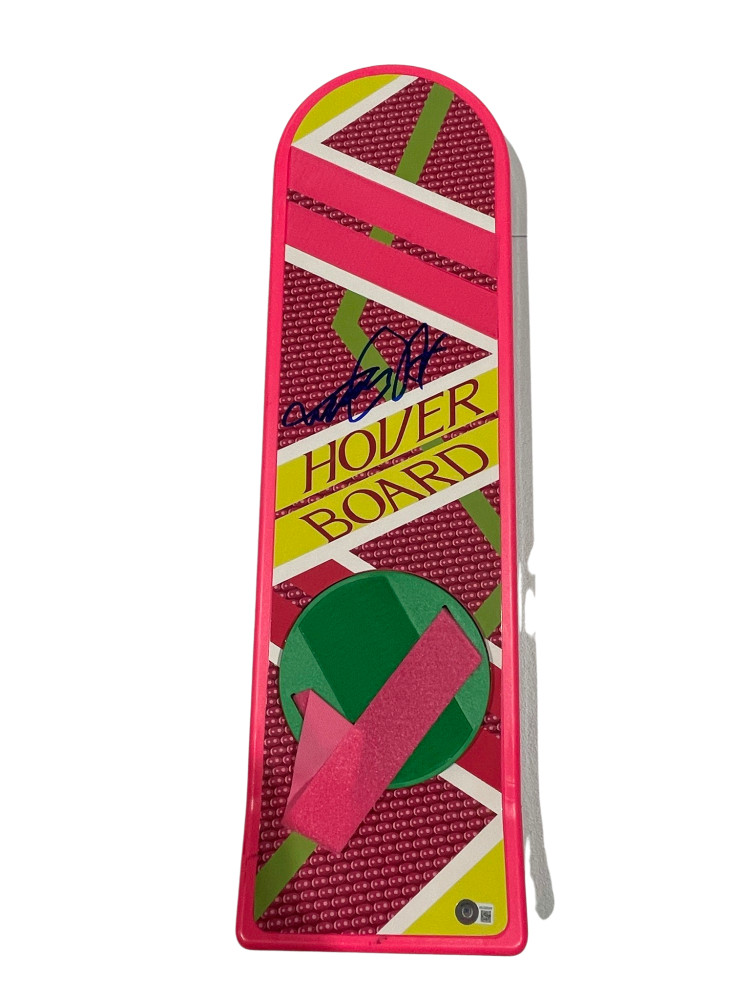 MICHAEL J FOX SIGNED BACK TO THE FUTURE HOVERBOARD AUTOGRAPH PROOF BECKETT 94