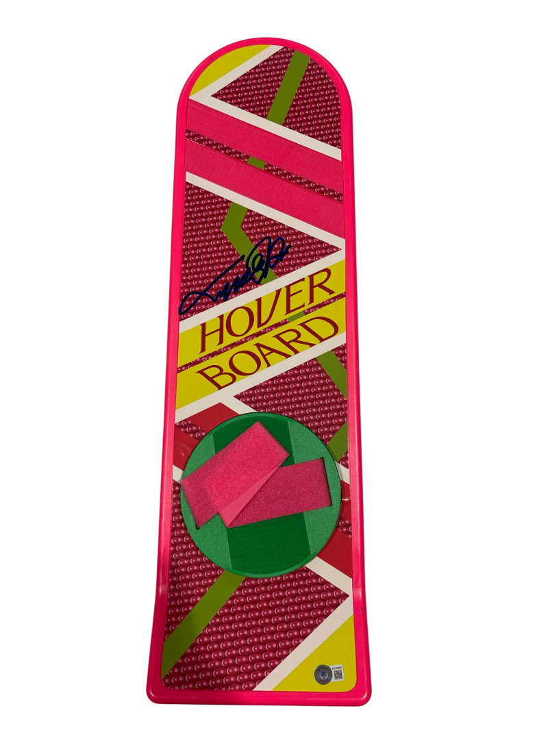MICHAEL J FOX SIGNED BACK TO THE FUTURE HOVERBOARD AUTOGRAPH PROOF BECKETT 100