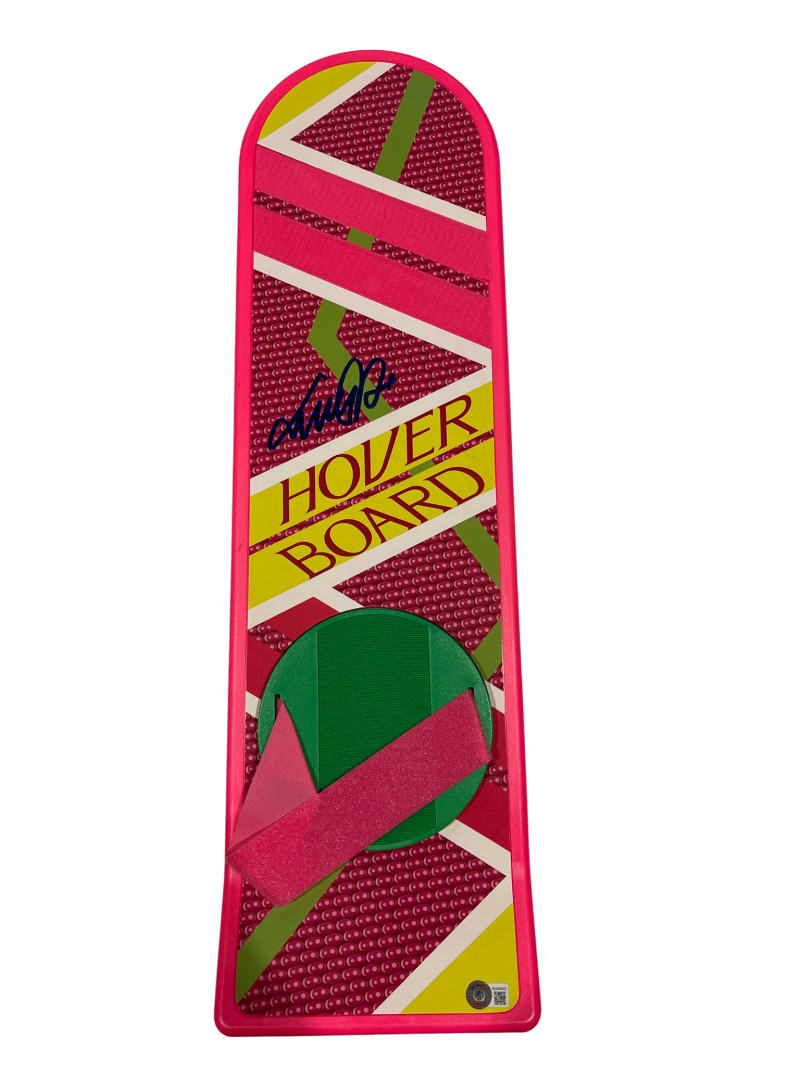 MICHAEL J FOX SIGNED BACK TO THE FUTURE HOVERBOARD AUTOGRAPH PROOF BECKETT 118