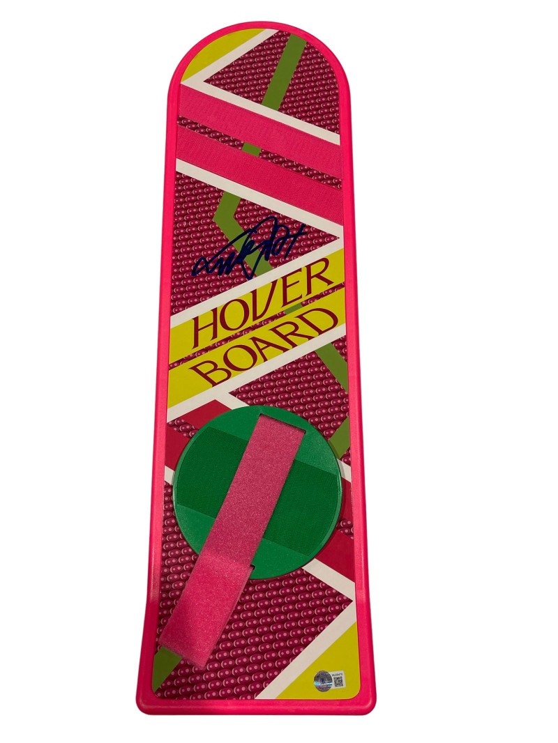 MICHAEL J FOX SIGNED BACK TO THE FUTURE HOVERBOARD AUTOGRAPH PROOF BECKETT 123