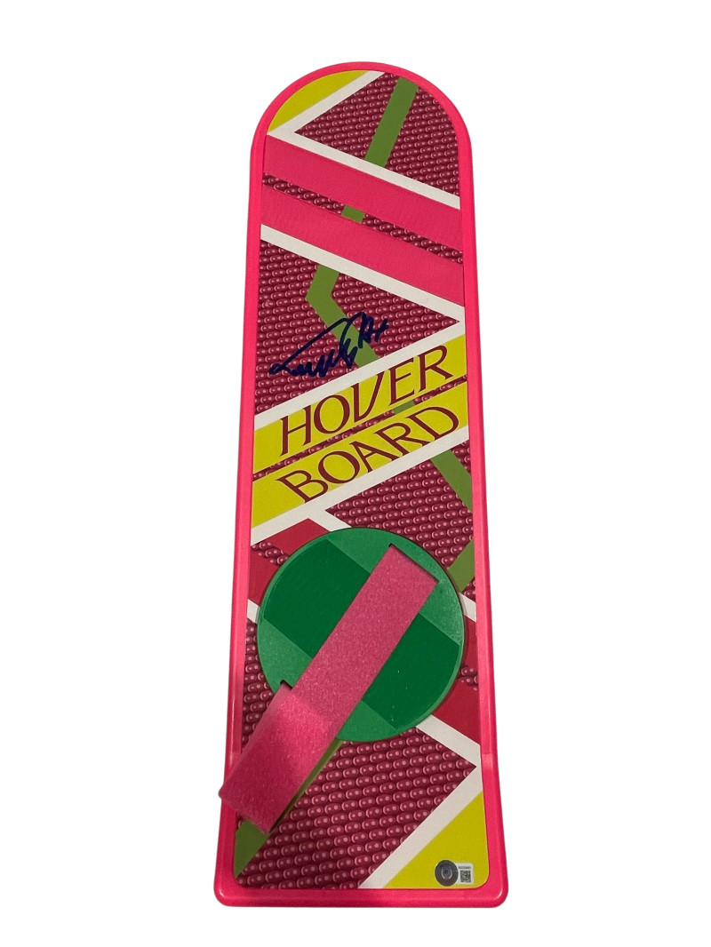 MICHAEL J FOX SIGNED BACK TO THE FUTURE HOVERBOARD AUTOGRAPH PROOF BECKETT 126