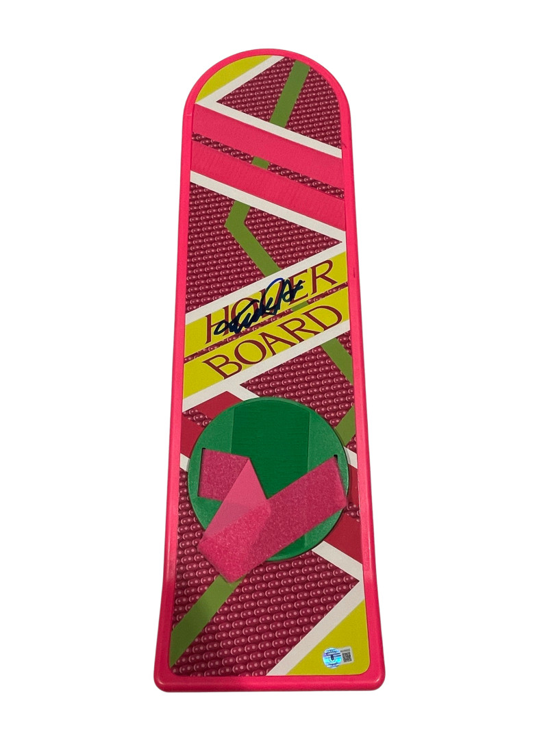 MICHAEL J FOX SIGNED BACK TO THE FUTURE HOVERBOARD AUTOGRAPH PROOF BECKETT 138