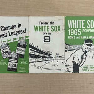 1965 CHICAGO WHITE SOX RARE HOME AND AWAY SCHEDULE VINTAGE B