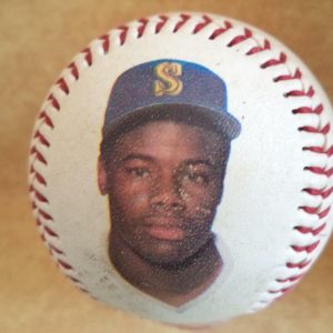1990 KEN GRIFFEY JR. FOTOBALL DRATED MARINERS BASEBALL COLLECTIBLE