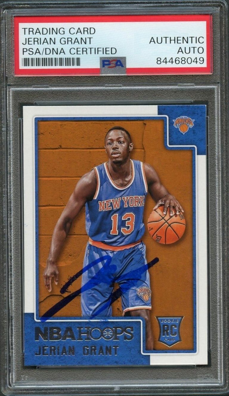 2015 NBA HOOPS #287 JERIAN GRANT SIGNED CARD AUTO PSA SLABBED RC ROOKIE COLLECTIBLE MEMORABILIA