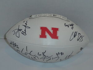 2015 NEBRASKA CORNHUSKERS TEAM SIGNED FOOTBALL LOADED BIG 10 CHAMPS?!