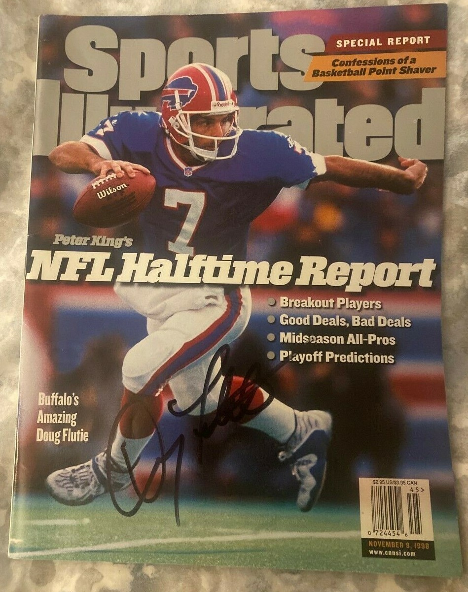 Doug Flutie signed autographed Sports illustrated No Label Buffalo Bills Rare