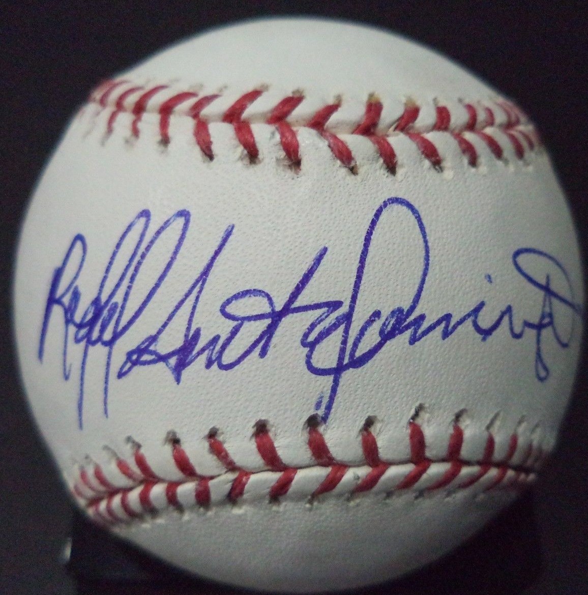 RAFAEL SANTO DOMINGO 1979 CINCINNATI REDS RARE SIGNED AUTO ROMLB BASEBALL W/COA