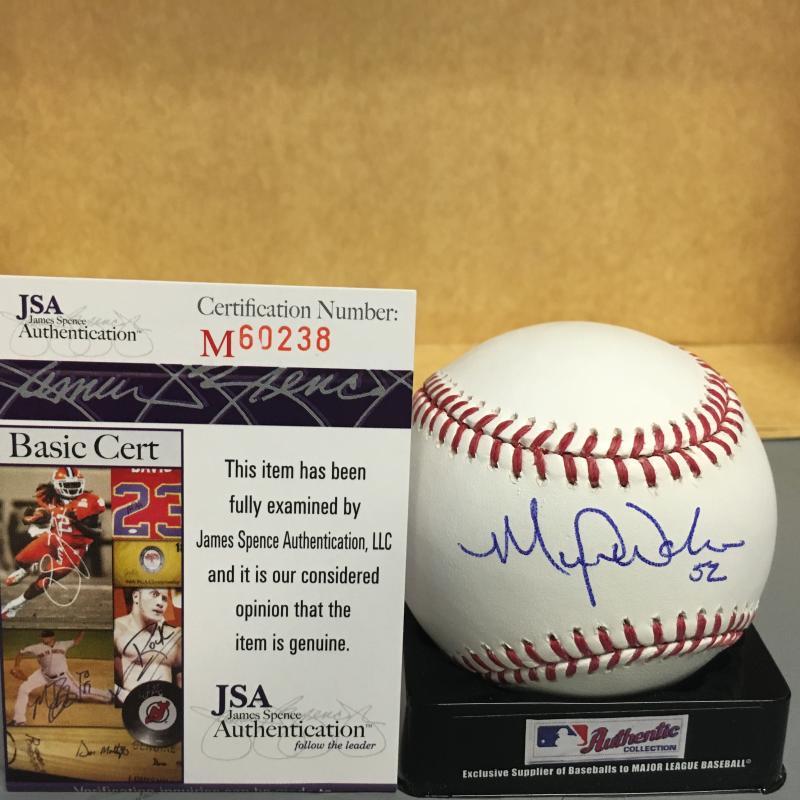 MICHAEL WACHA ST. LOUIS CARDINALS M.L. SIGNED BASEBALL JSA M60238