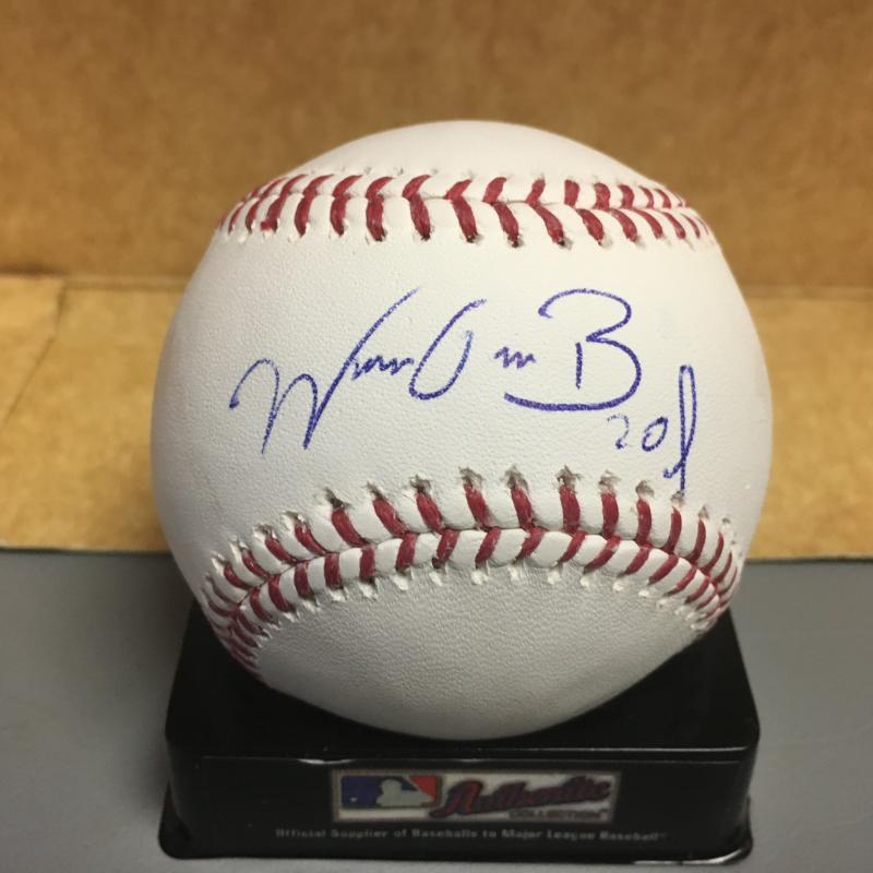 WUILMER BECCERA NEW YORK METS M.L. SIGNED BASEBALL W/COA COLLECTIBLE MEMORABILIA