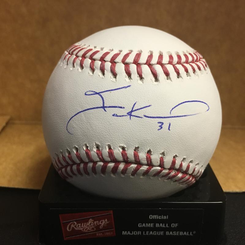 IAN KENNEDY KANSAS CITY ROYALS M.L. SIGNED BASEBALL W/COA