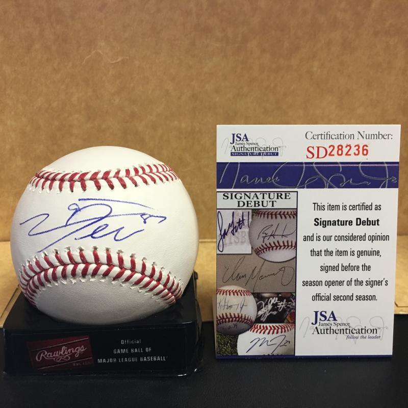 JOSE DELEON LOS ANGELWS DODGERS SIGNED M.L. BASEBALL JSA SD28236